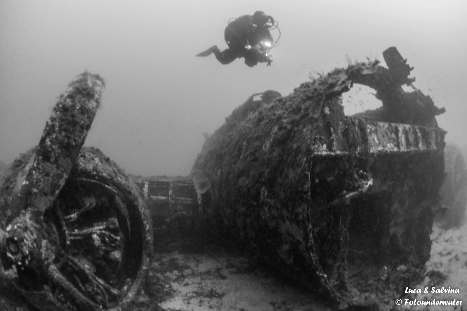 Immersione sul relitto dell’aereo di Calvi